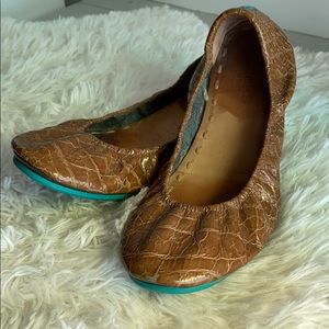 Tieks - Sienna Brown Croc Patent